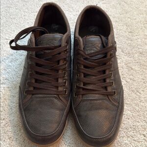 Men's Brown Leather Sneakers